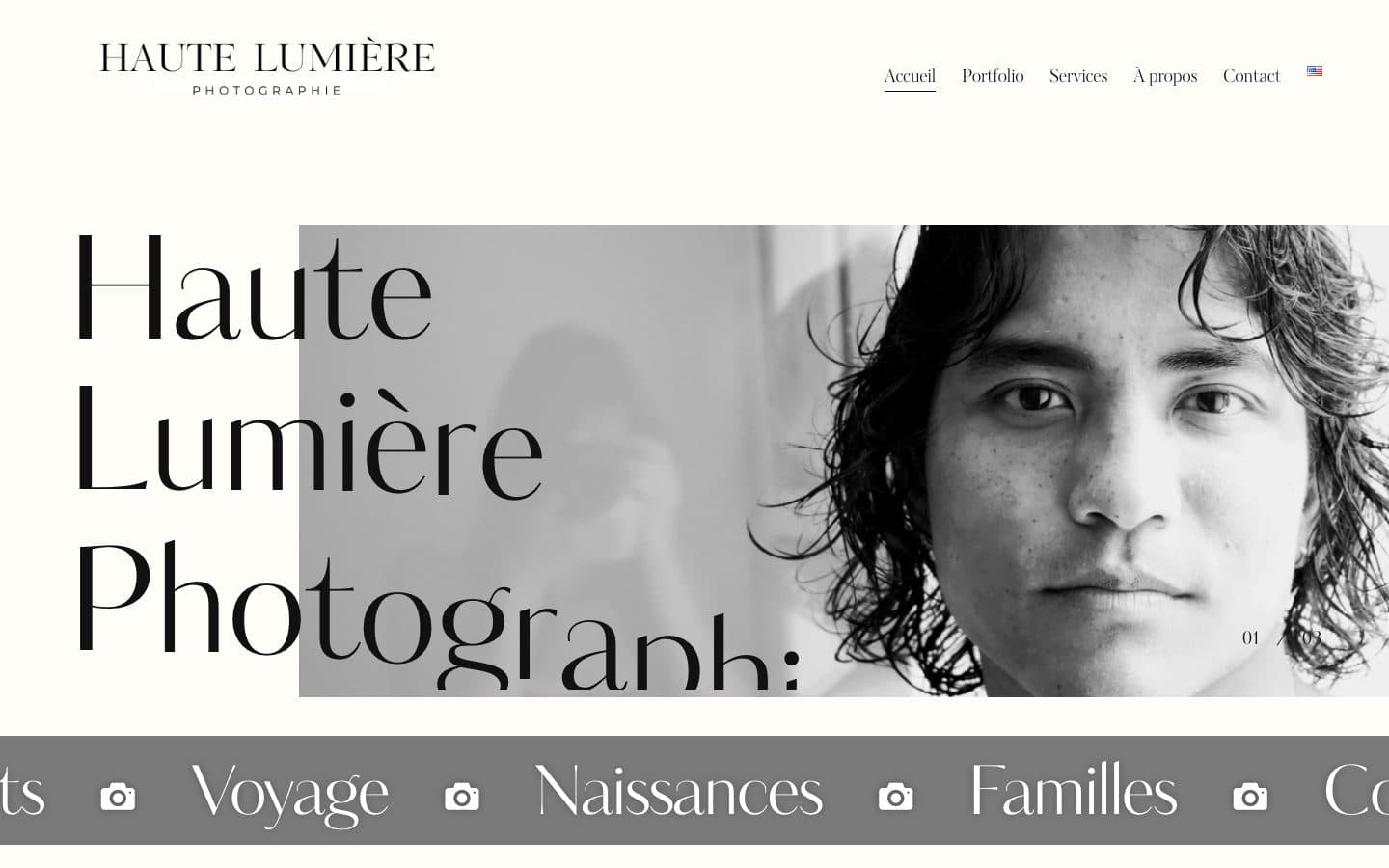 Aperçu du projet Haute Lumière Photographie