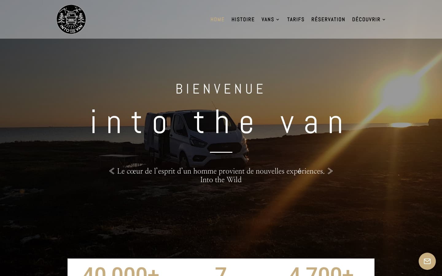 Aperçu du projet Intothevan