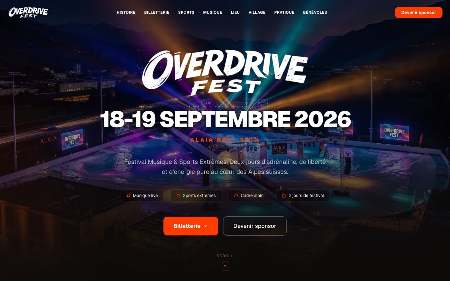 Aperçu du projet Overdrive Fest