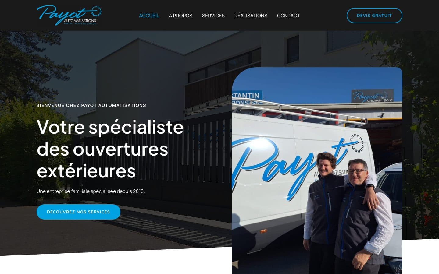 Aperçu du projet Payot Automatisations