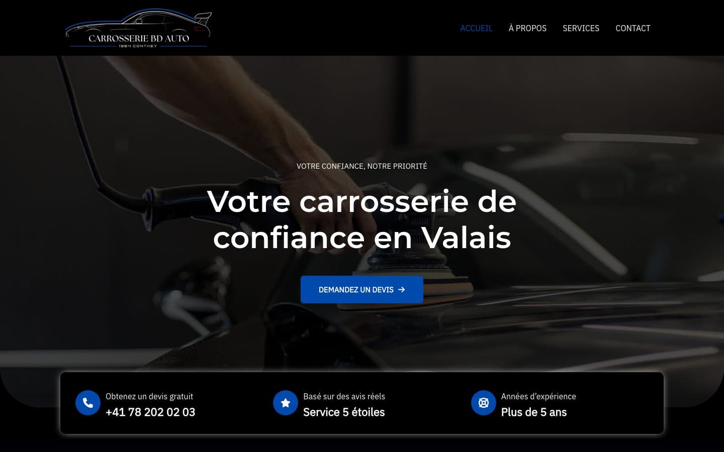 Aperçu du projet Carrosserie BD Auto