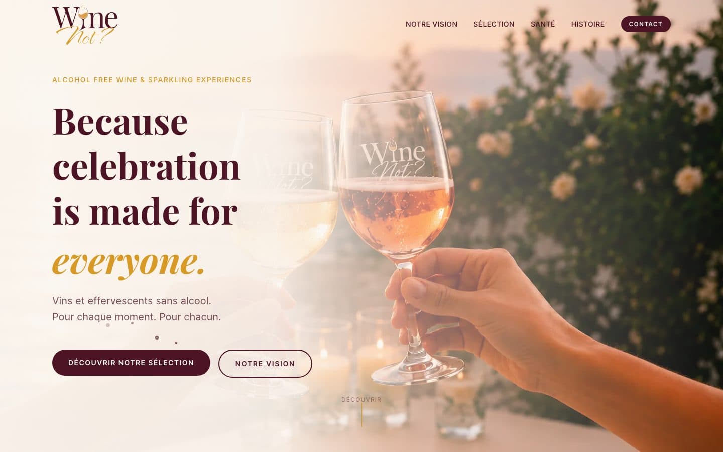 Aperçu du projet Wine Not?